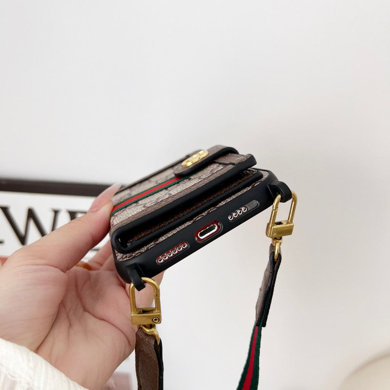 Premium kaarttasketting Klassiek iPhone-hoesje