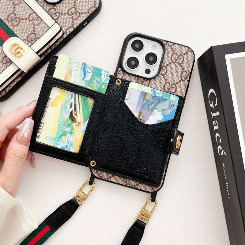 Premium kaarttasketting Klassiek iPhone-hoesje