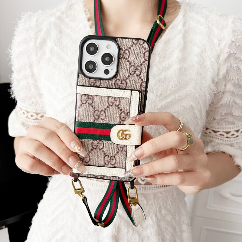 Premium kaarttasketting Klassiek iPhone-hoesje
