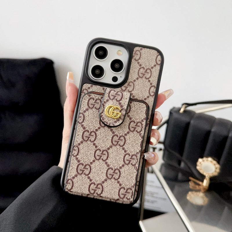 Premium Card Bag Crossbody Chain iPhone-hoesje