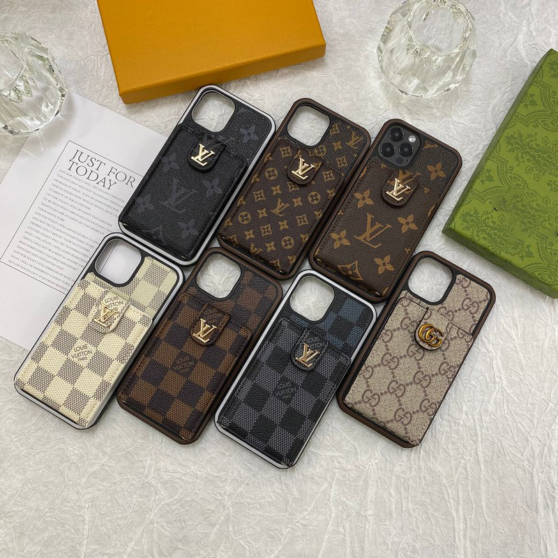 Funda de iPhone con tarjetero de lujo