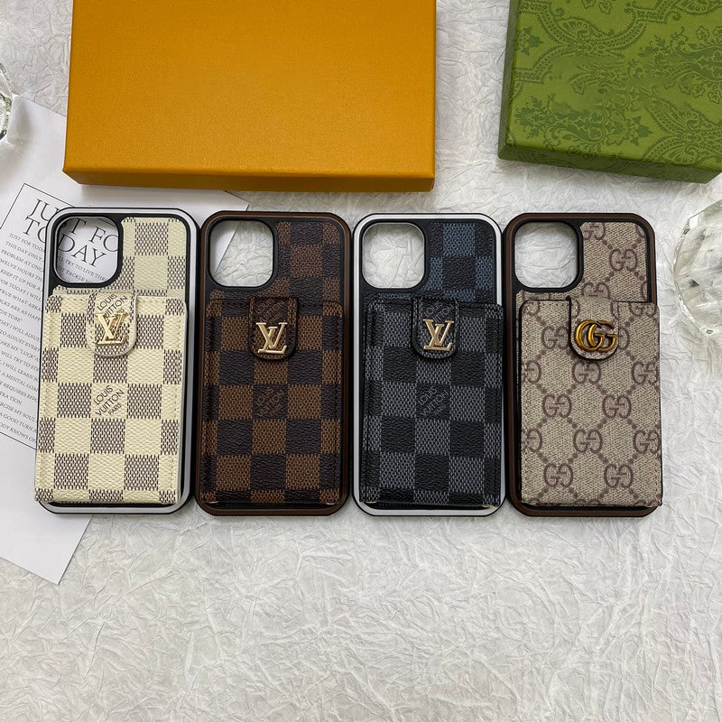 Funda de iPhone con tarjetero de lujo
