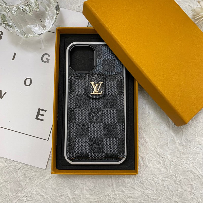 Funda de iPhone con tarjetero de lujo