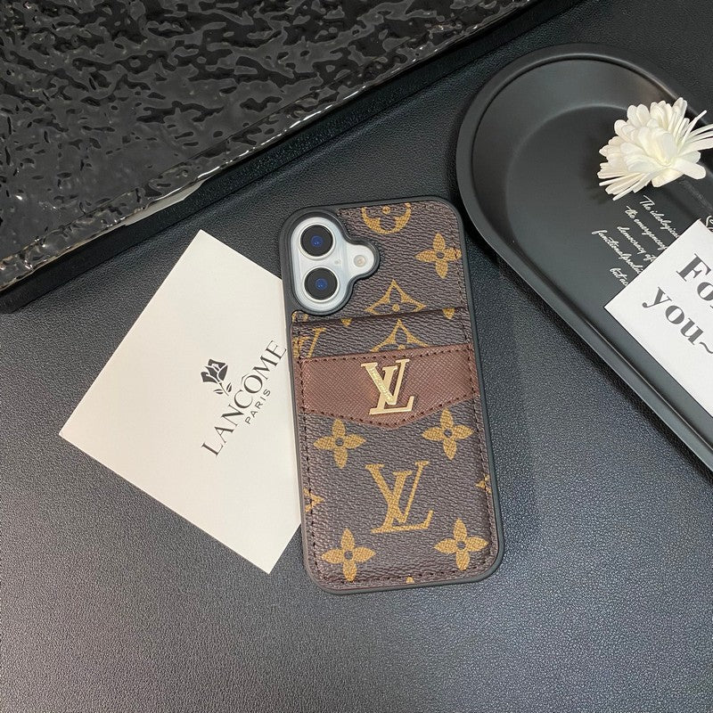 Luxe kaarttas iPhone-hoesje in klassieke kleur
