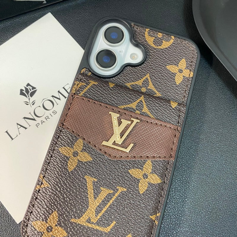 Luxe kaarttas iPhone-hoesje in klassieke kleur