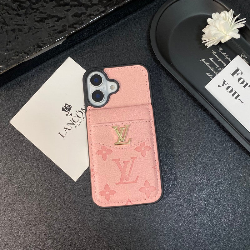 Luxe kaarttas iPhone-hoesje in klassieke kleur