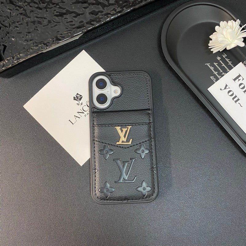 Luxe kaarttas iPhone-hoesje in klassieke kleur