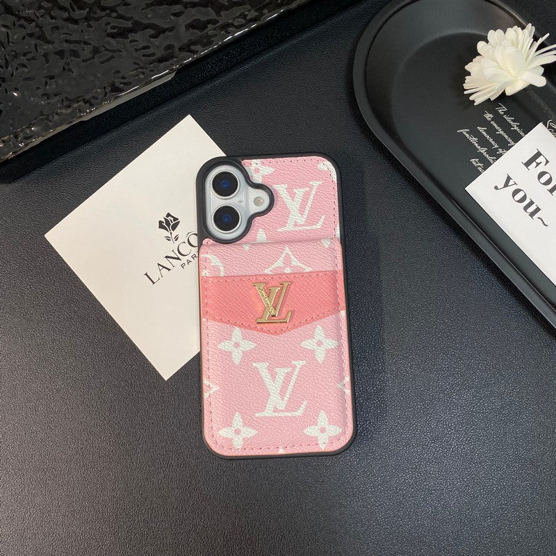Luxe kaarttas iPhone-hoesje in klassieke kleur