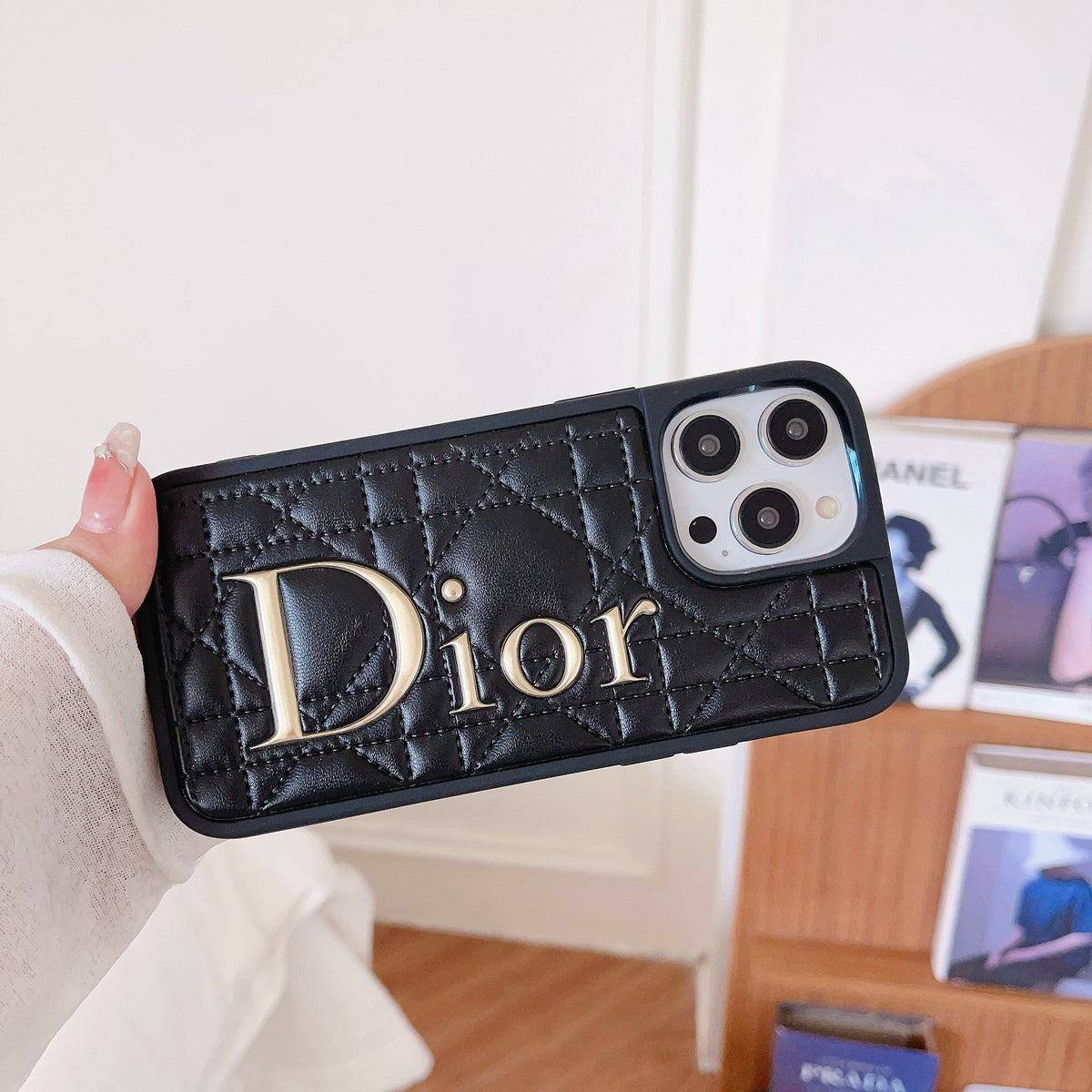 Fashion Gold Logo Ġilda iPhone Kawża