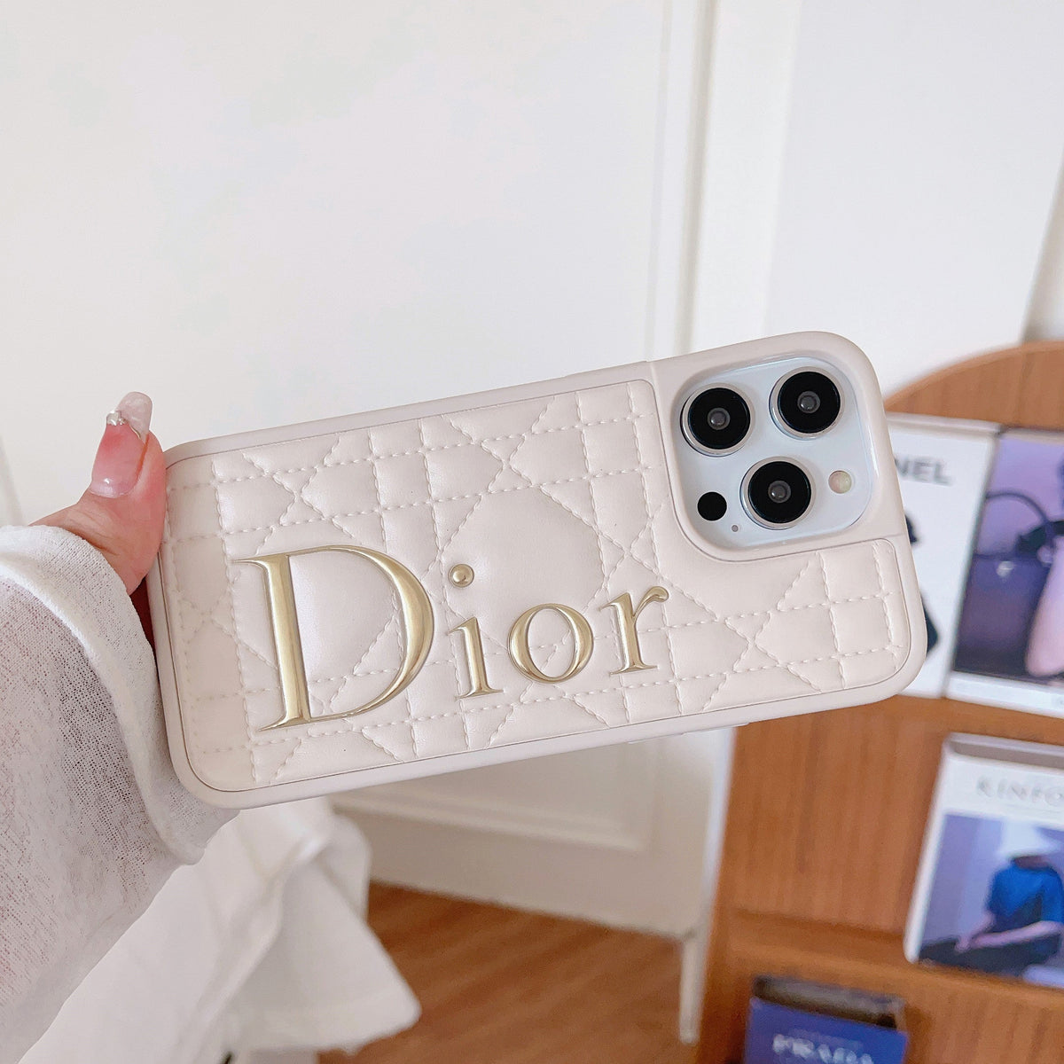 Fashion Gold Logo Ġilda iPhone Kawża