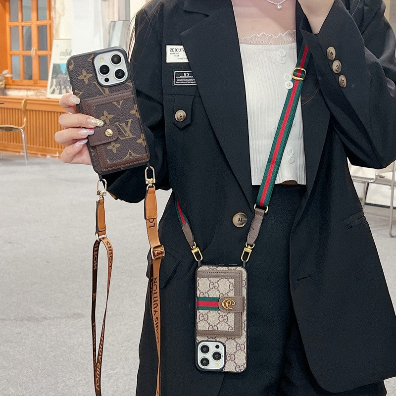 Premium Card Bag Crossbody iPhone-hoesje