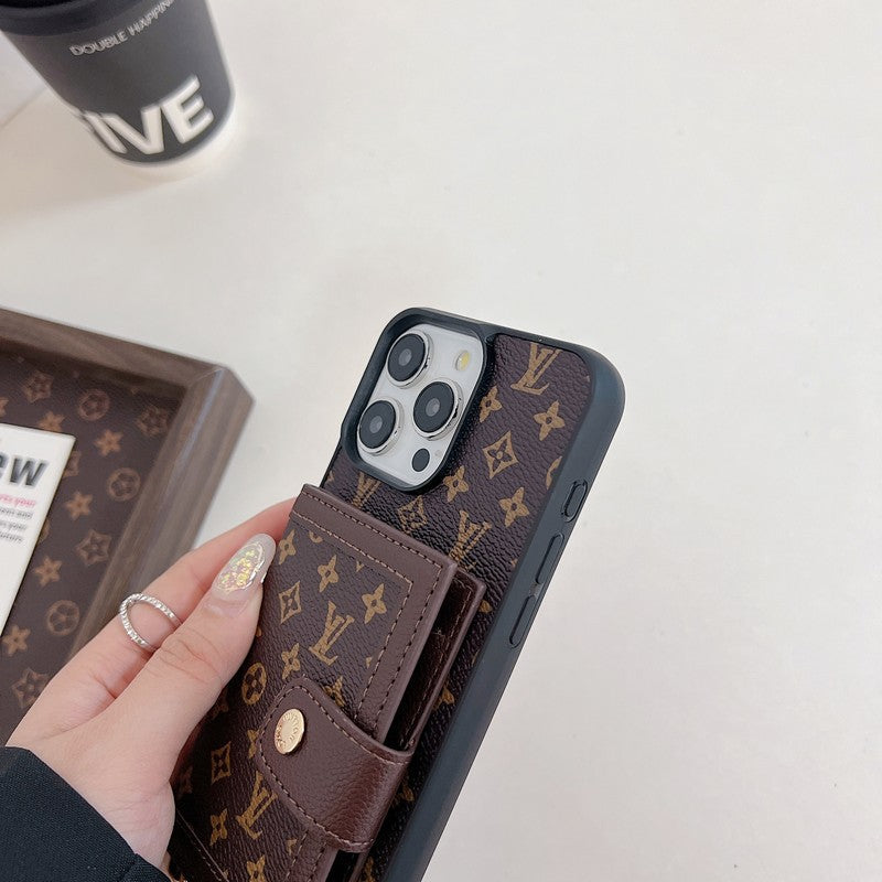 ラグジュアリーカードバッグクロスボディiPhoneケース