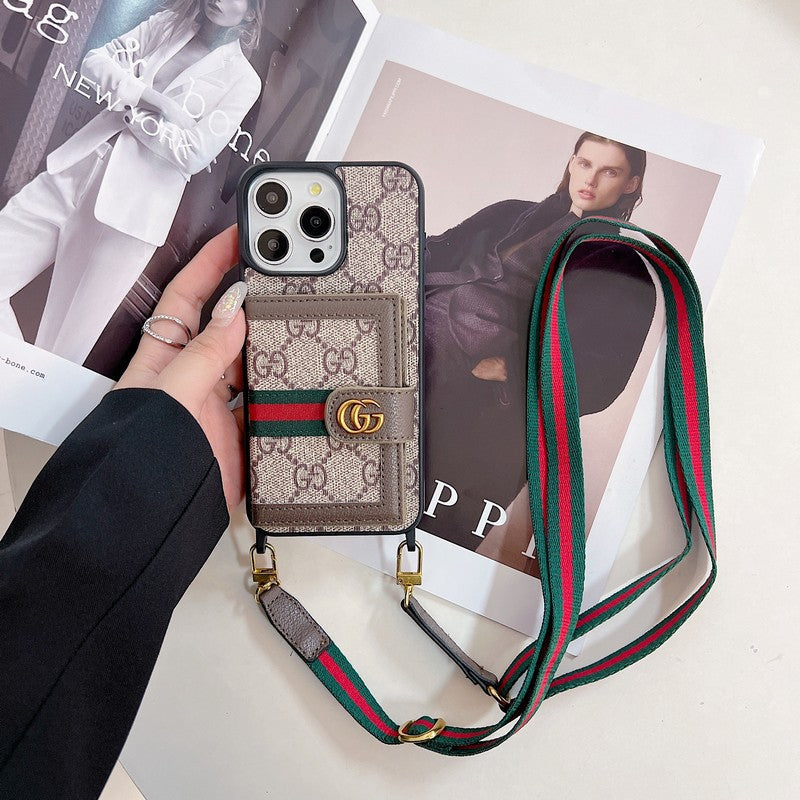 Premium Card Bag Crossbody iPhone-hoesje