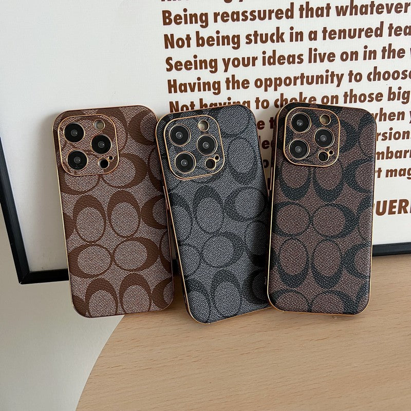 Klassiek leren iPhone-hoesje