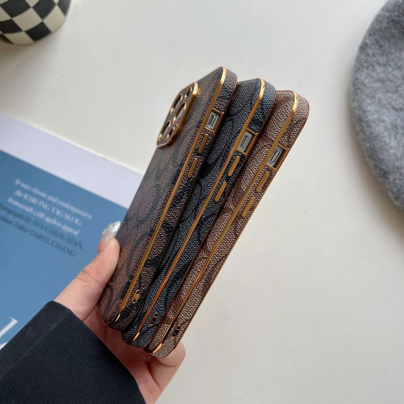Klassiek leren iPhone-hoesje