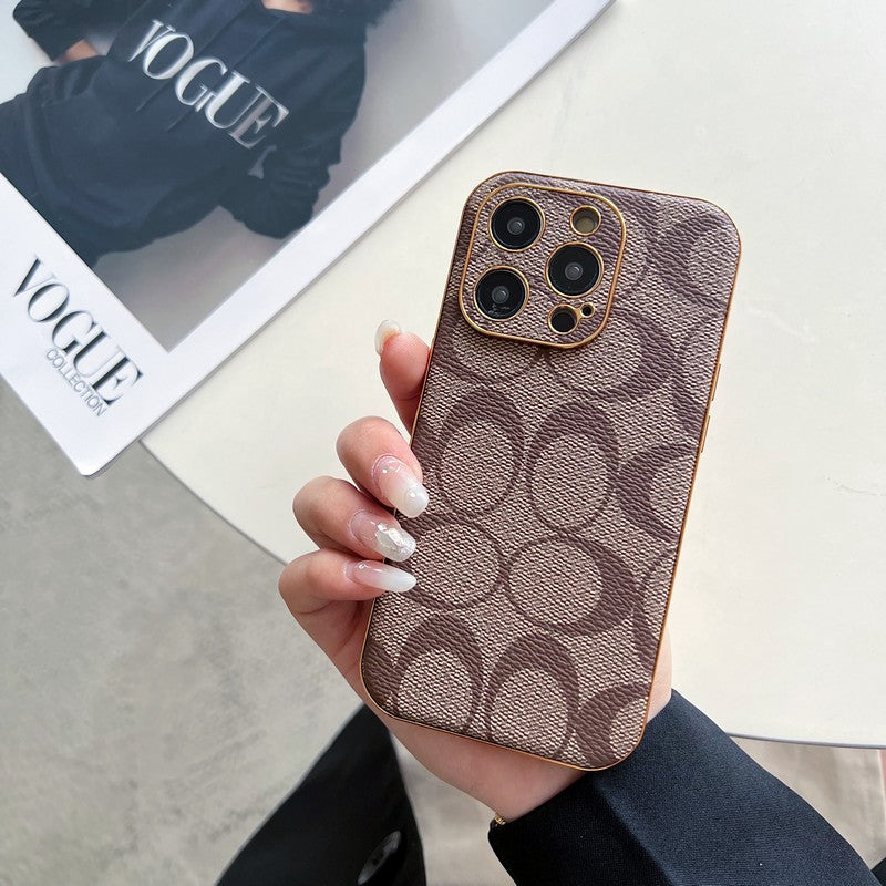 Klassiek leren iPhone-hoesje