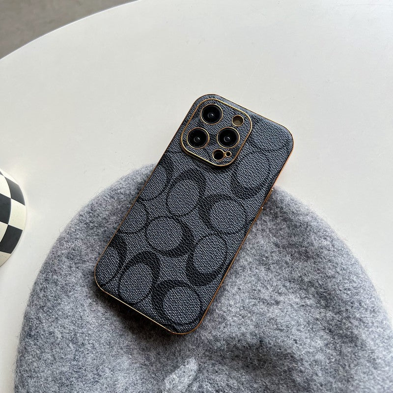Klassiek leren iPhone-hoesje