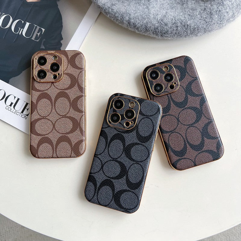 Klassiek leren iPhone-hoesje