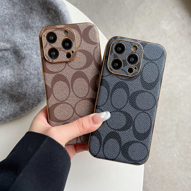 Klassiek leren iPhone-hoesje