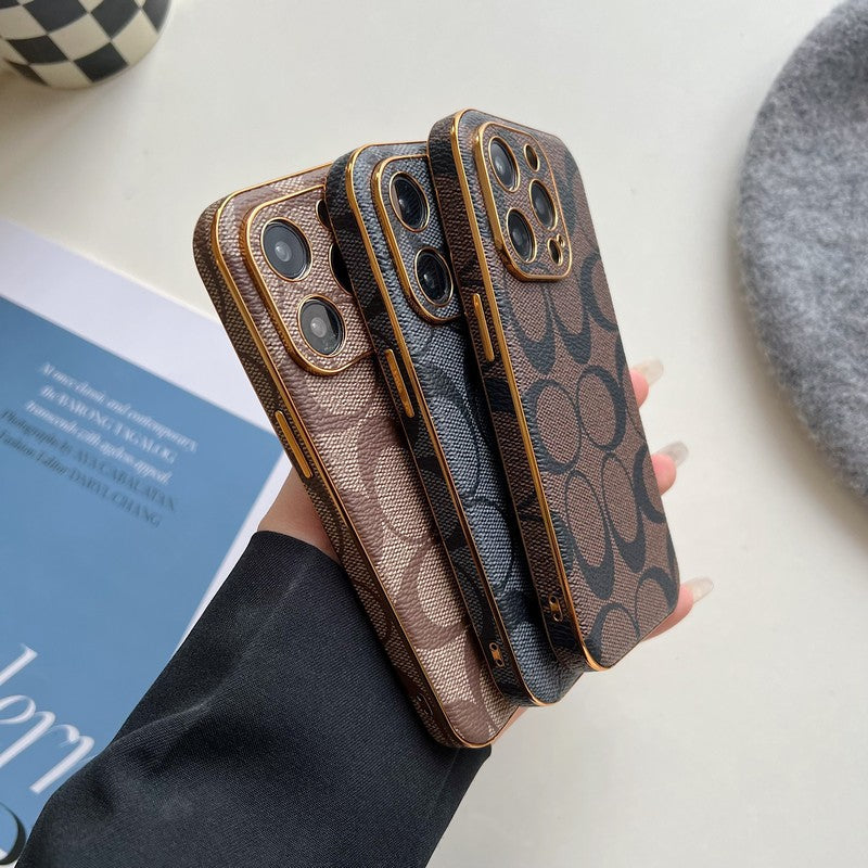 Klassiek leren iPhone-hoesje