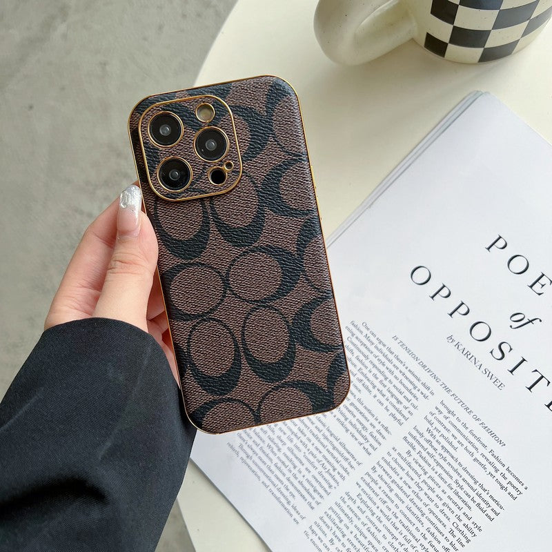 Klassiek leren iPhone-hoesje