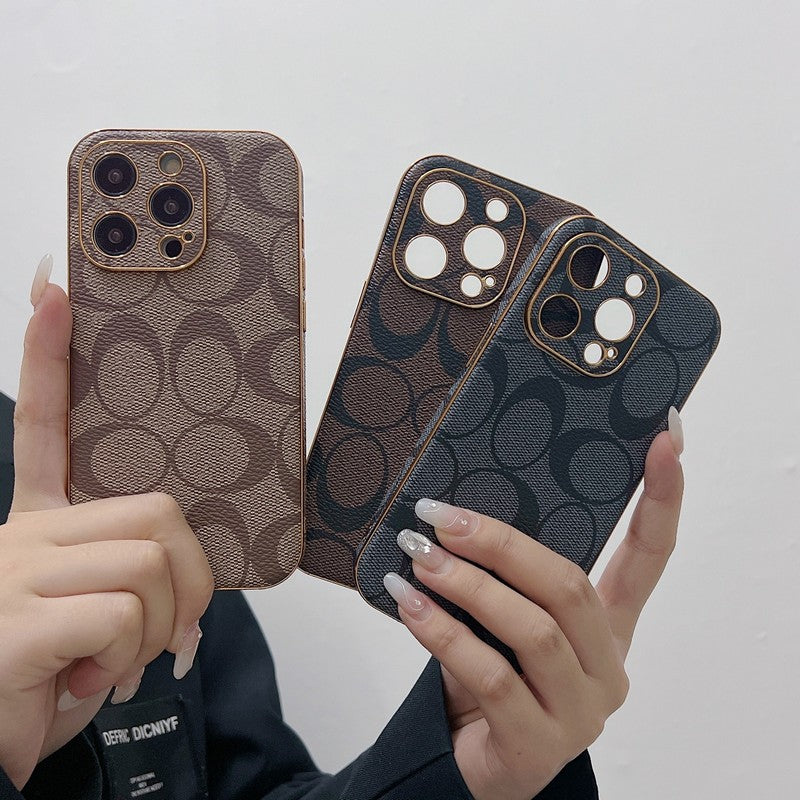 Klassiek leren iPhone-hoesje