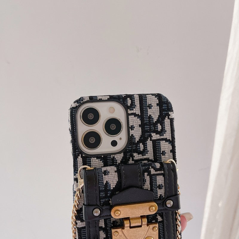 Mode kaart tas stof iPhone hoesje
