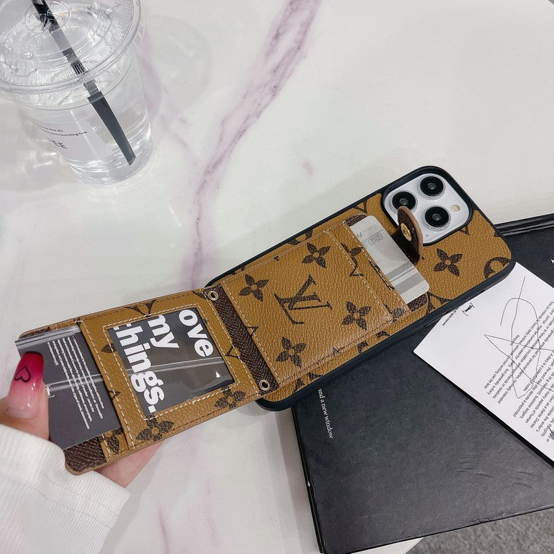 Luxe kaarttas iPhone-hoesje in klassieke kleur