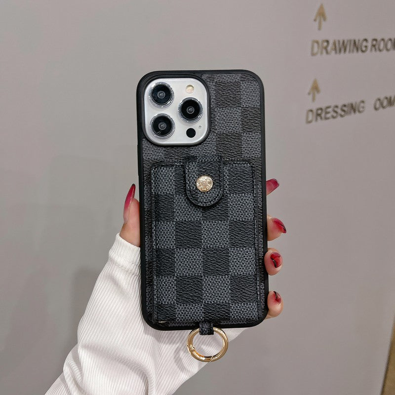 Luxe kaarttas iPhone-hoesje in klassieke kleur