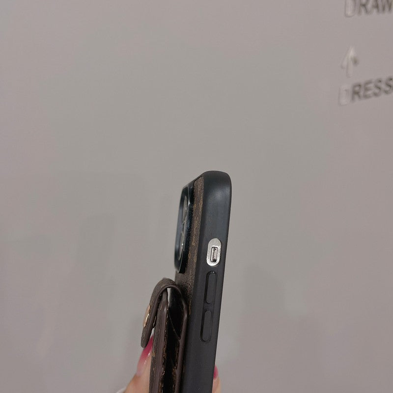 Luxe kaarttas iPhone-hoesje in klassieke kleur