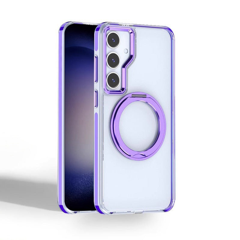 Caja protectora anticaída del teléfono del soporte magnético del metal para la galaxia