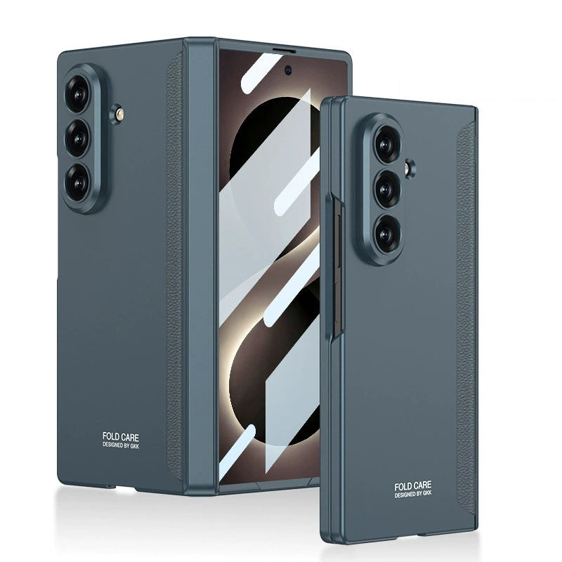 Estuche todo incluido con bisagra magnética y protector de pantalla de vidrio para Galaxy Z Fold 8