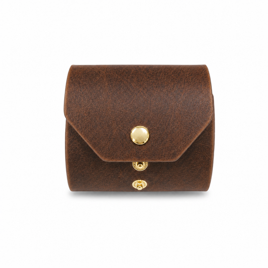 Handcrafted Leather Cash Wrap Wallet — Slim, Minimal, Essential