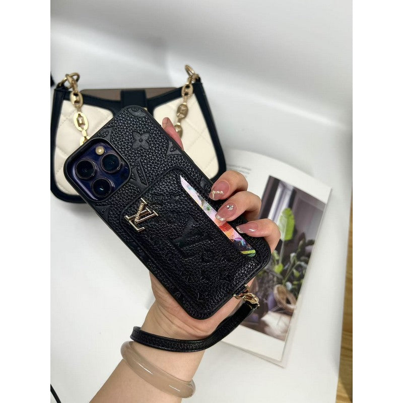 Luxe iPhone-hoesje met vier kleuren kaarttas