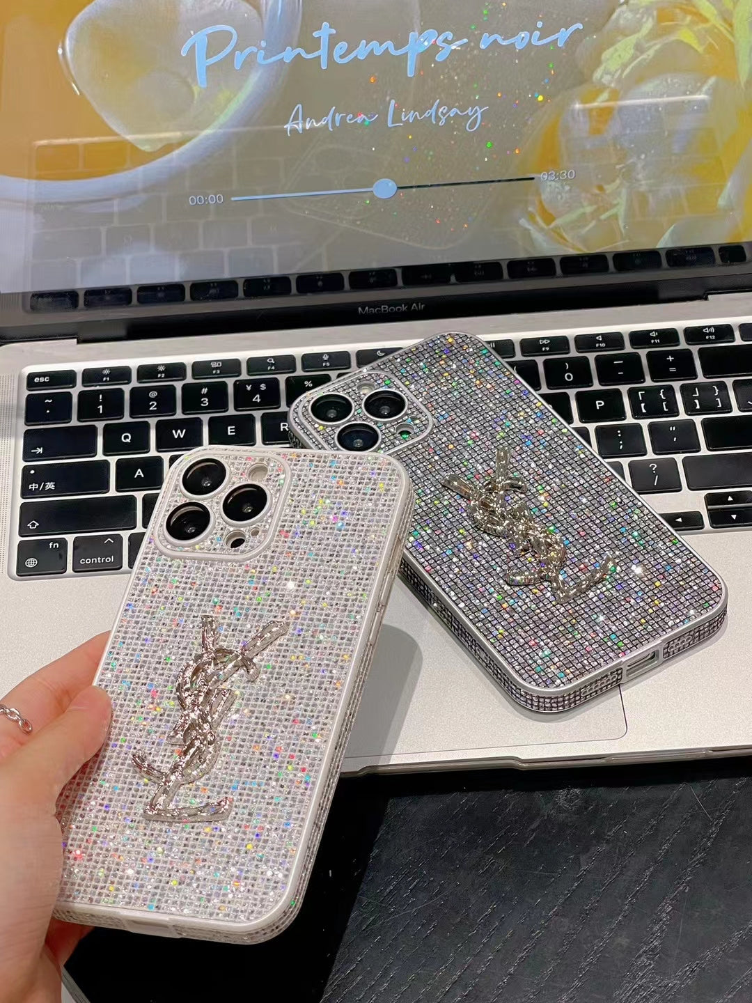Luxe glitter iPhone-hoesjes