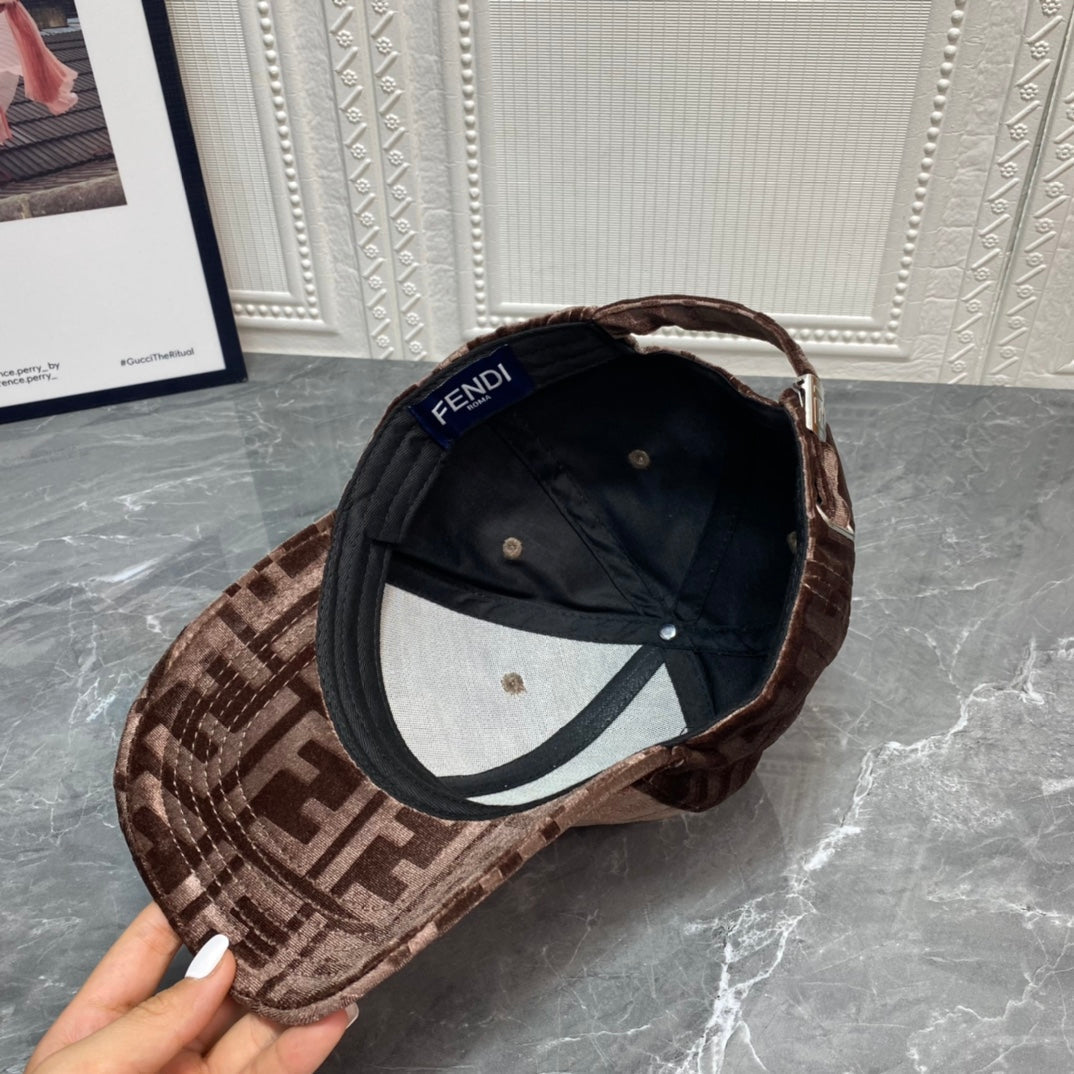 Luxus FF Gold Velvet Baseball sapka | Luxus Designer állítható sapka