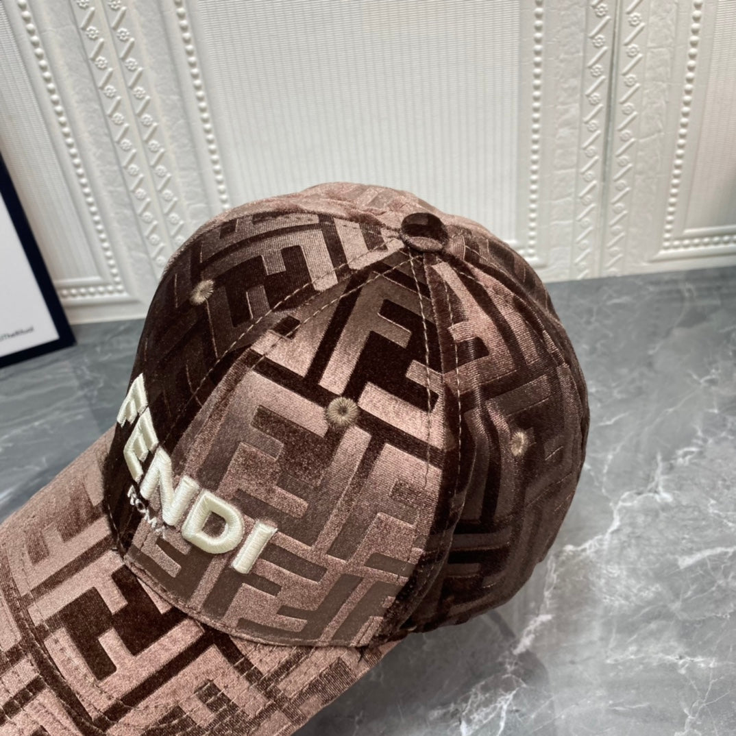 Luxus FF Gold Velvet Baseball sapka | Luxus Designer állítható sapka