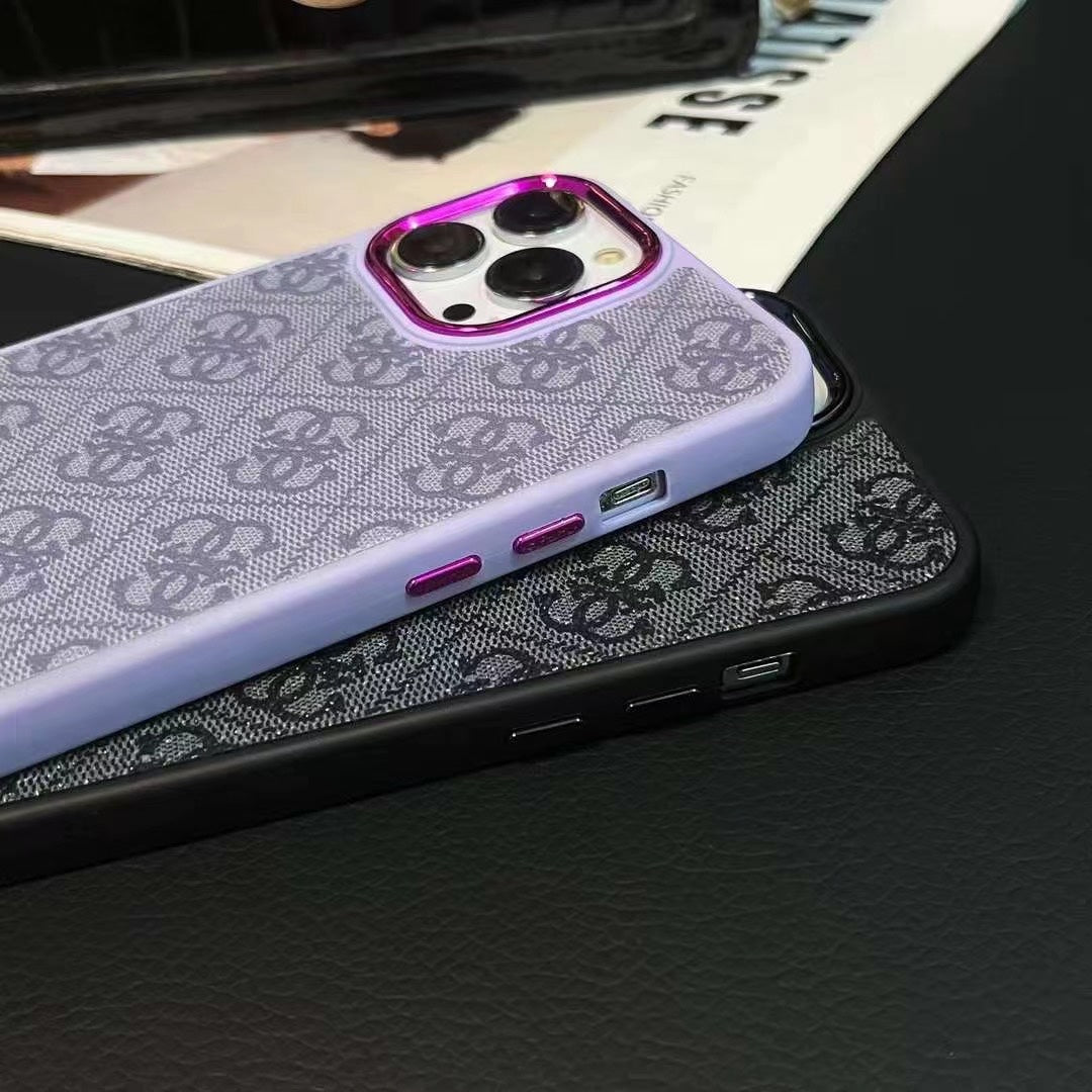 パープル ラグジュアリー iPhone ケース-MD231025