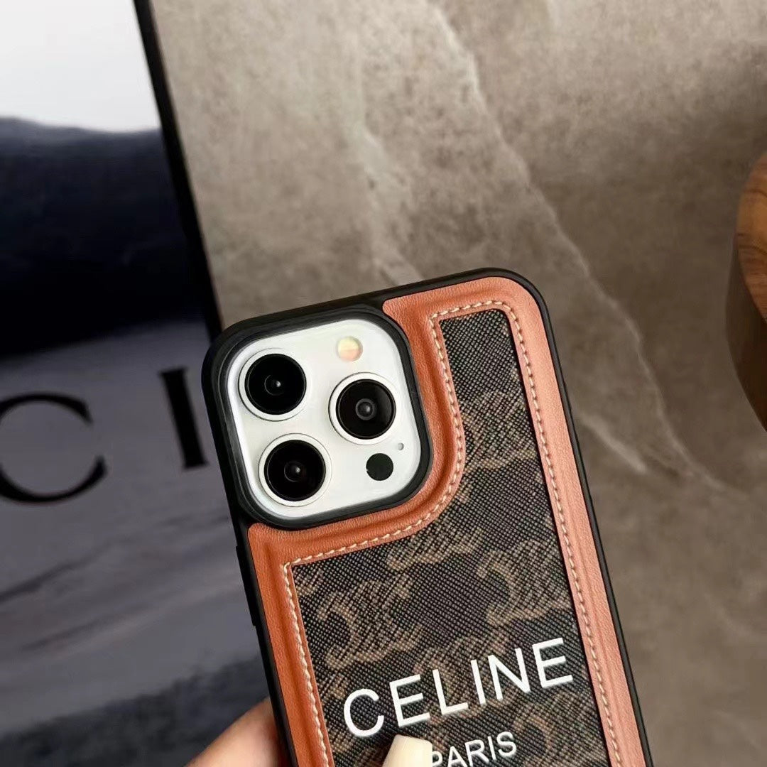 Funda negra para iPhone con correa Celine-SZ231124