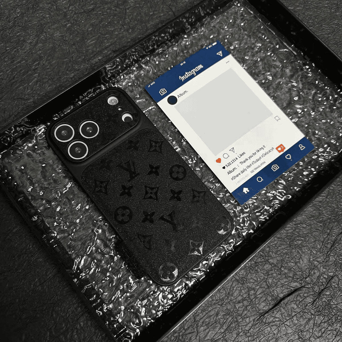 Premium leren iPhone-hoesje van microvezel