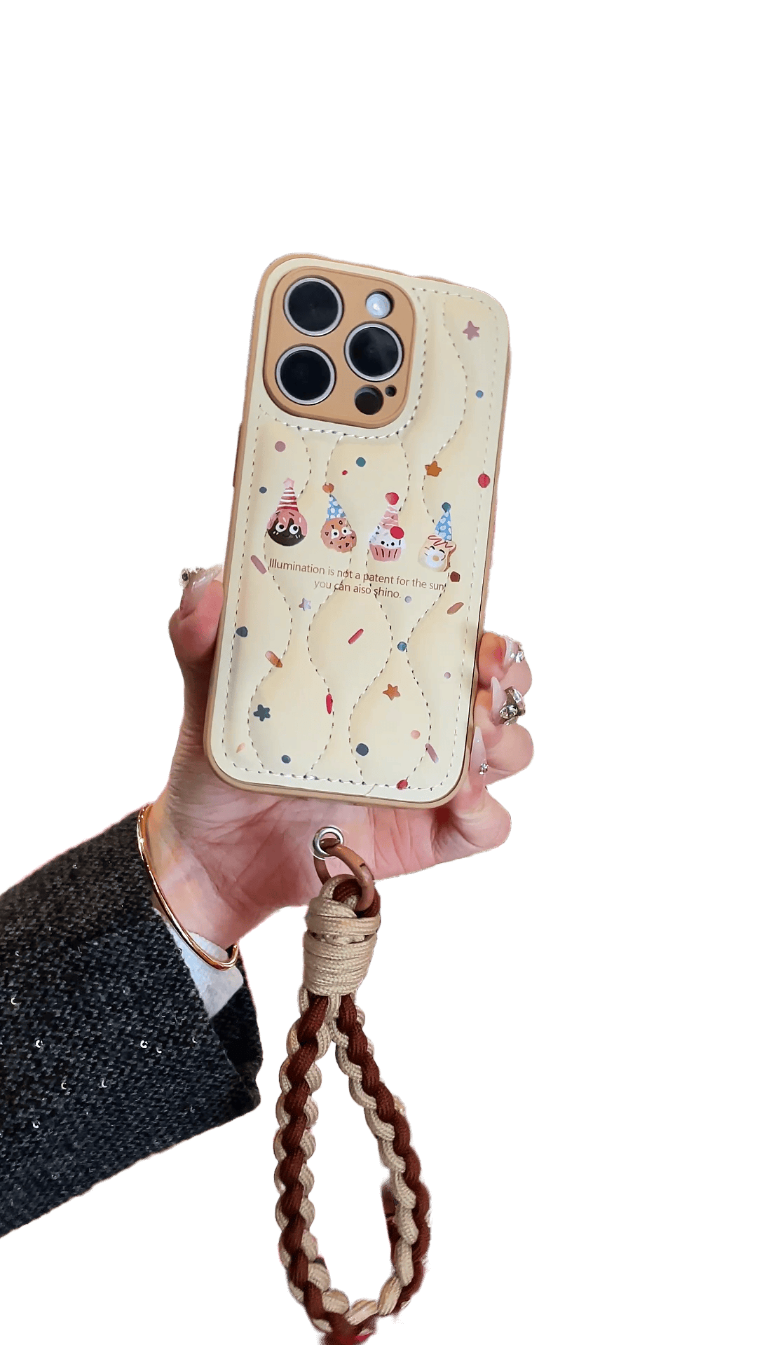 Acogedor y ligero como una pluma: elegante funda para iPhone inspirada en galletas para creadores de tendencias